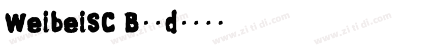 WeibeiSC Bold字体转换